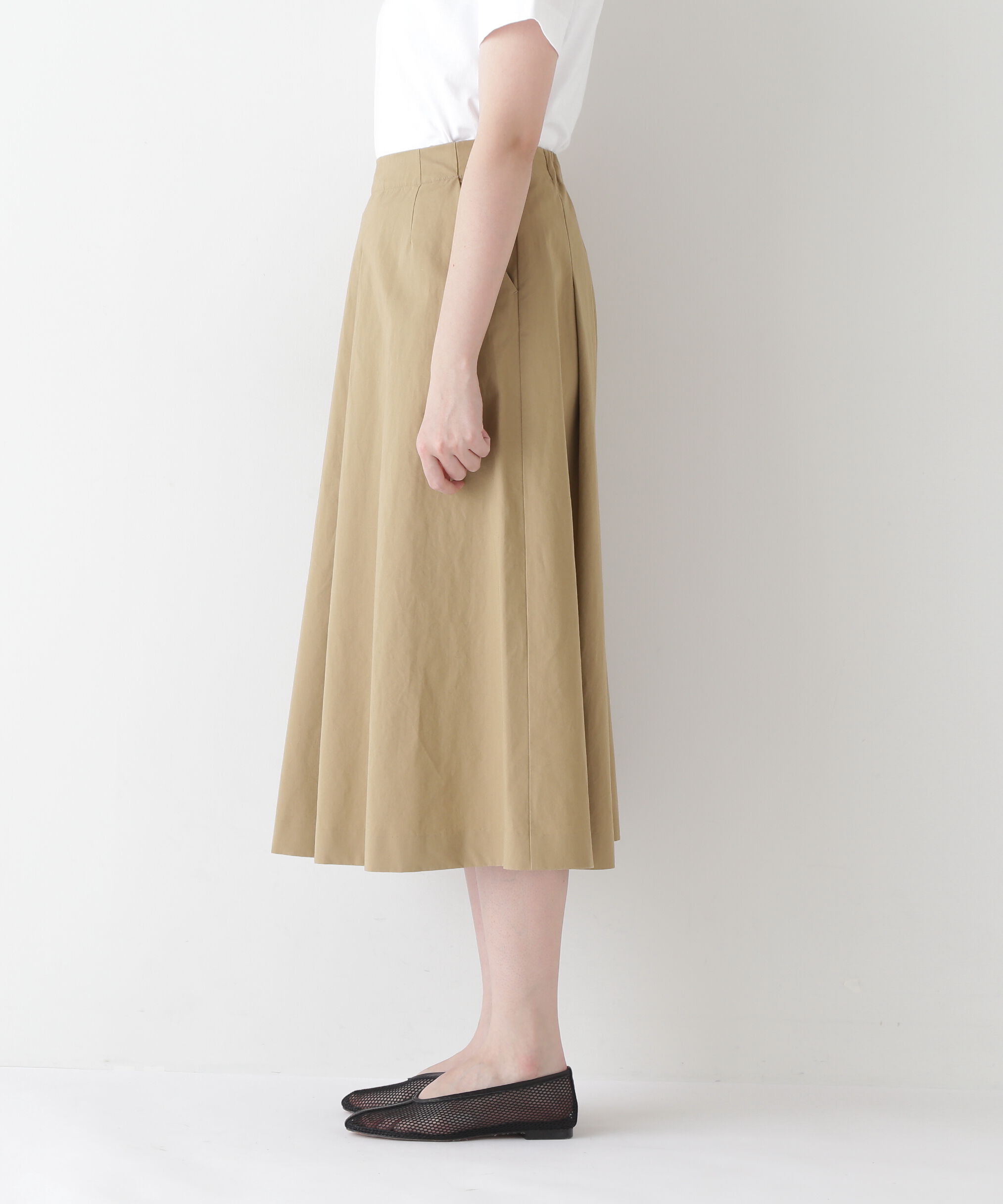  「◆Ｃ／Ｌウェザーアシンメトリータックスカート」|スカート|