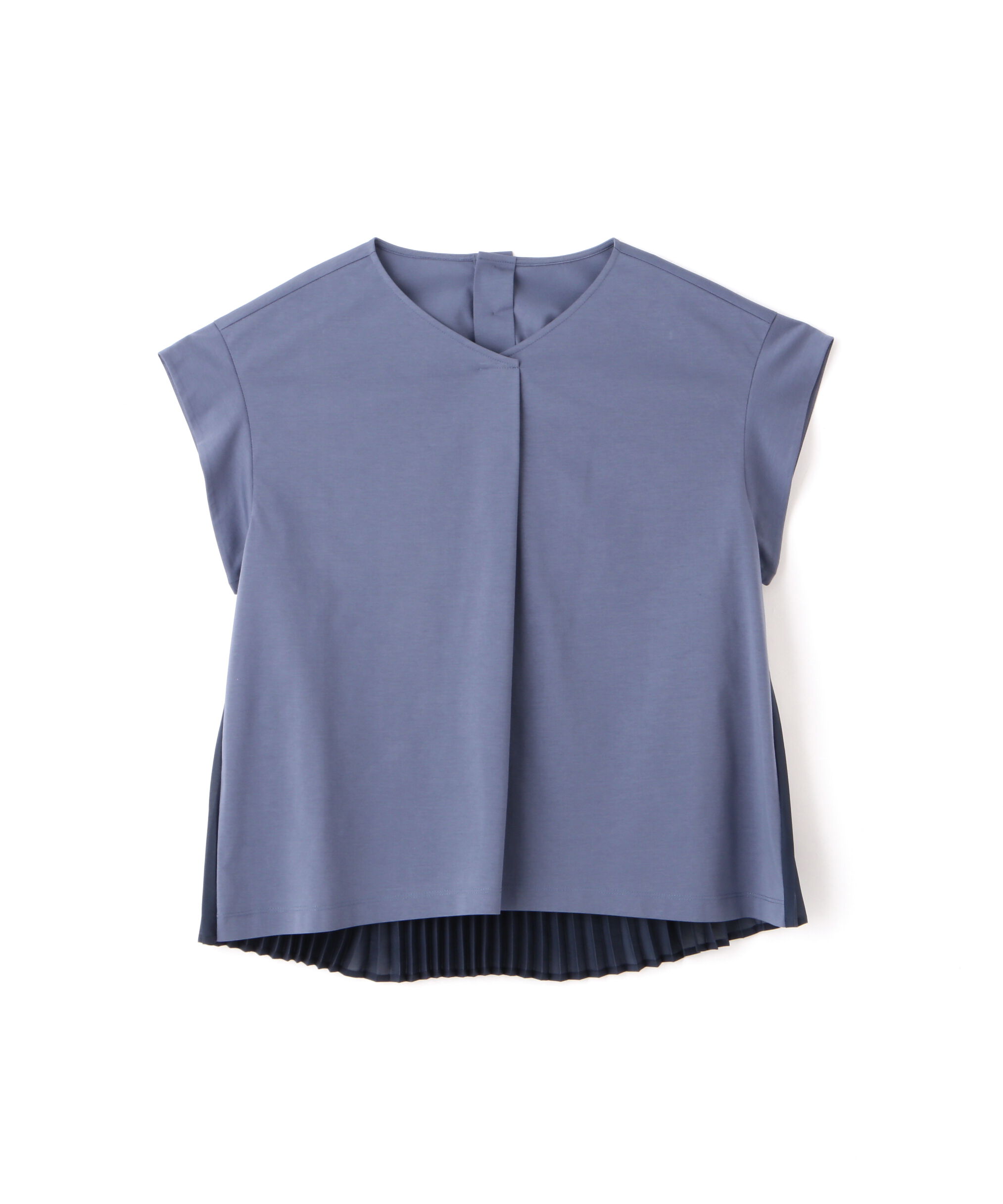  「◆【接触冷感】プリーツドッキングカットソープルオーバー」|Tシャツ・カットソー|