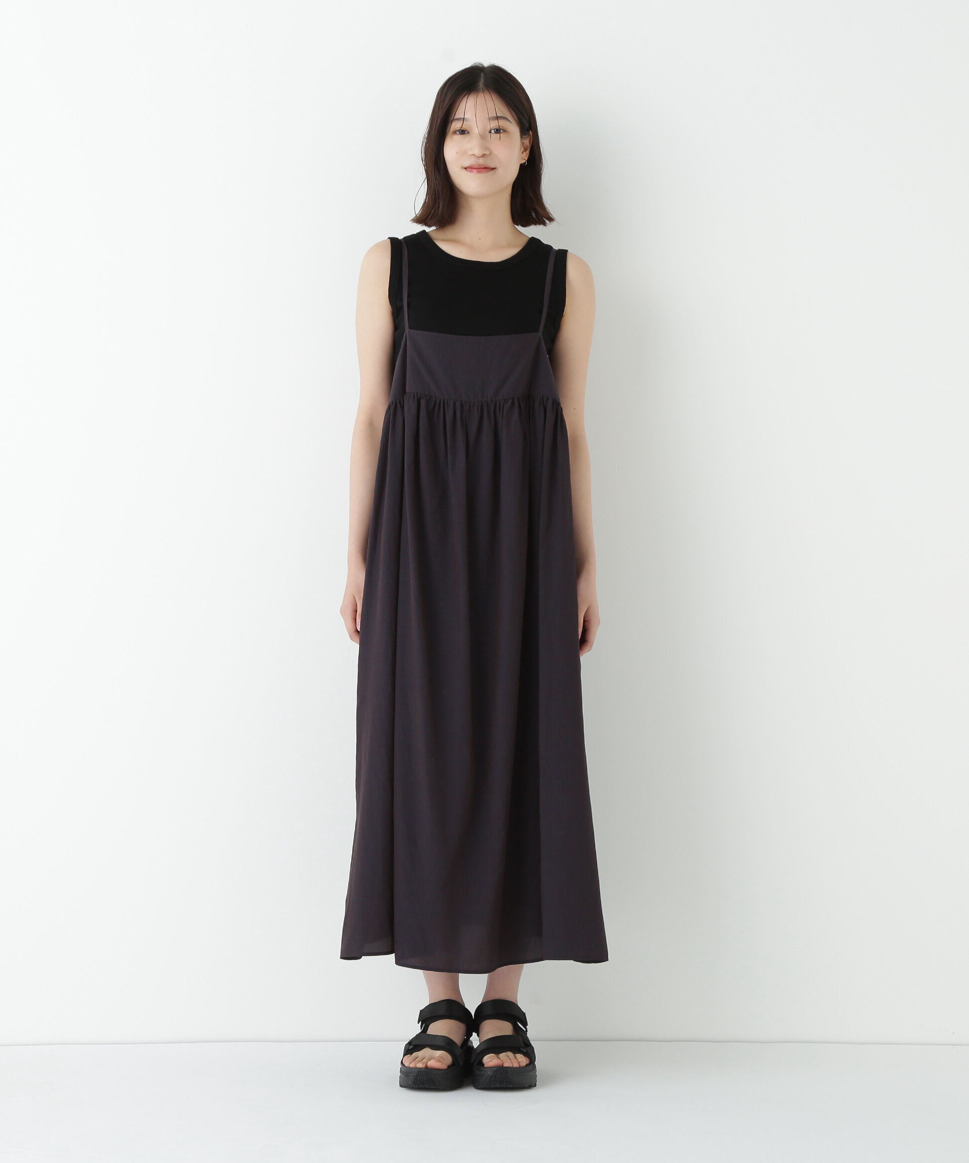  「◆ストライプローンキャミソールワンピース」|ワンピース|