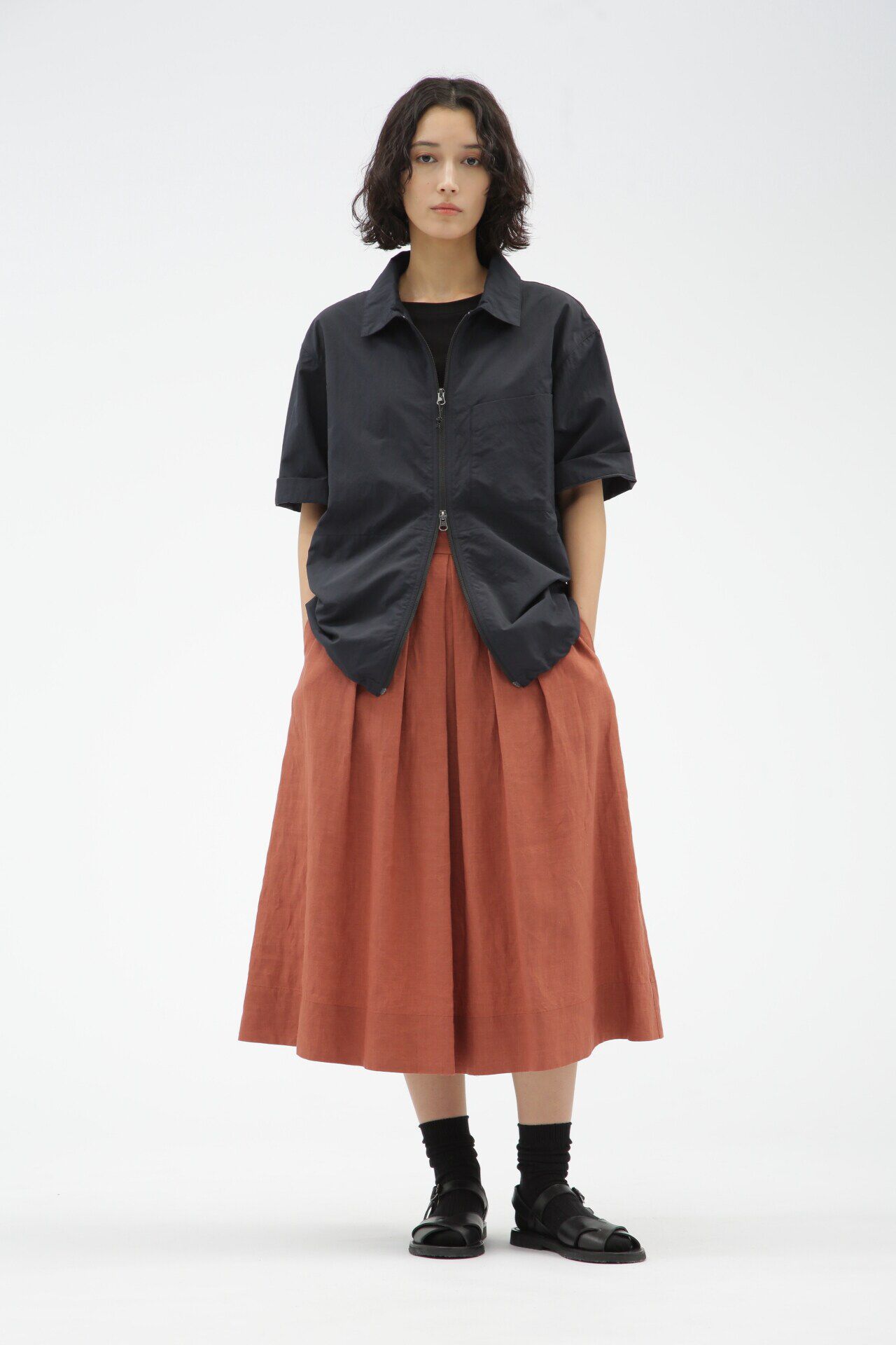  「LIGHT LINEN」|スカート|BRICK3