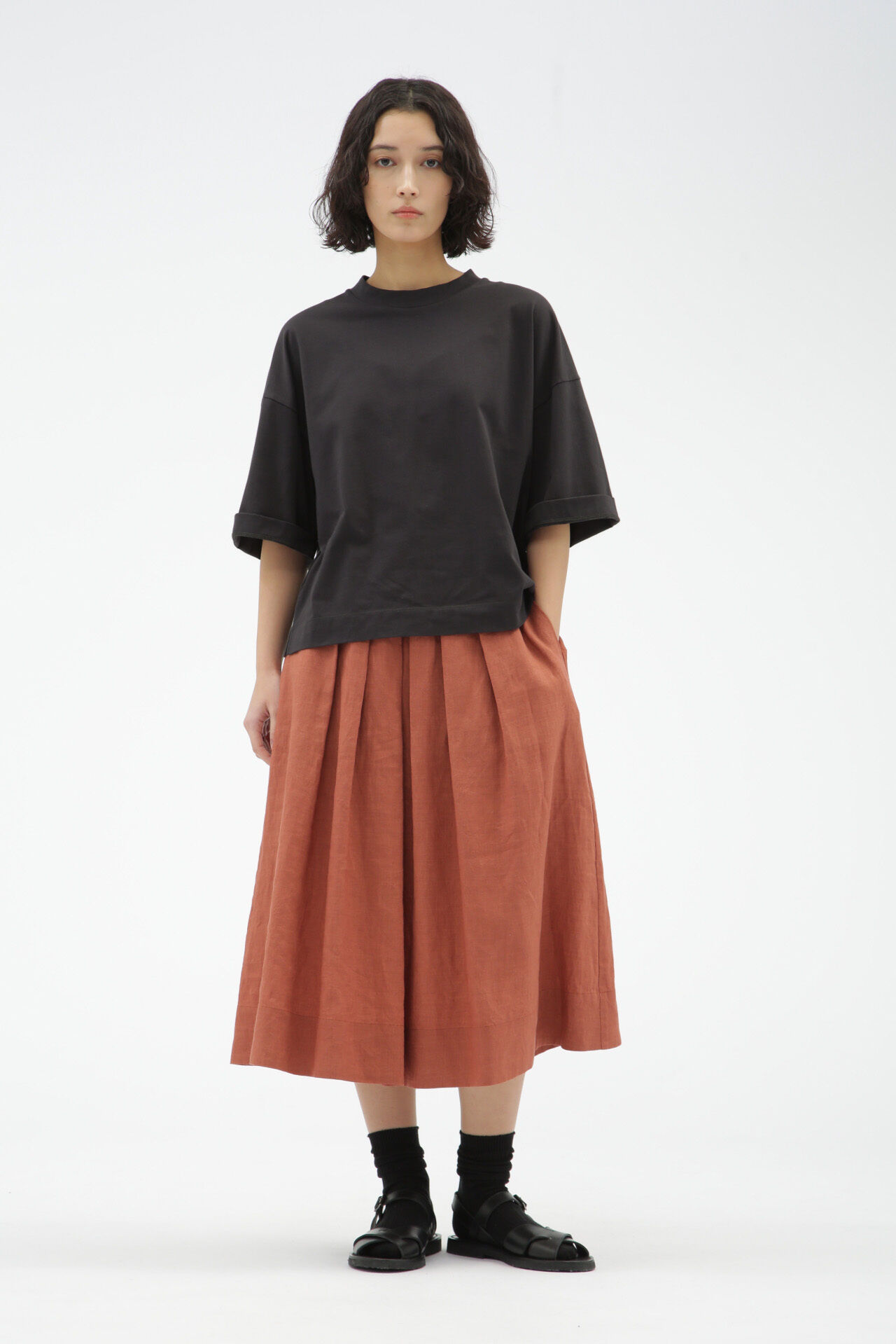  「LIGHT LINEN」|スカート|