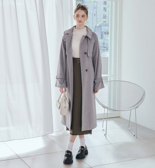 archives「２ｗａｙウールトレンチコート／」|ダッフルコート|SILVER GRAY