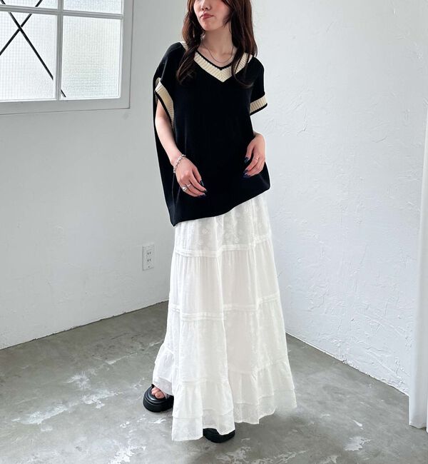 archives「ラインミドルベスト」|ニット・セーター|