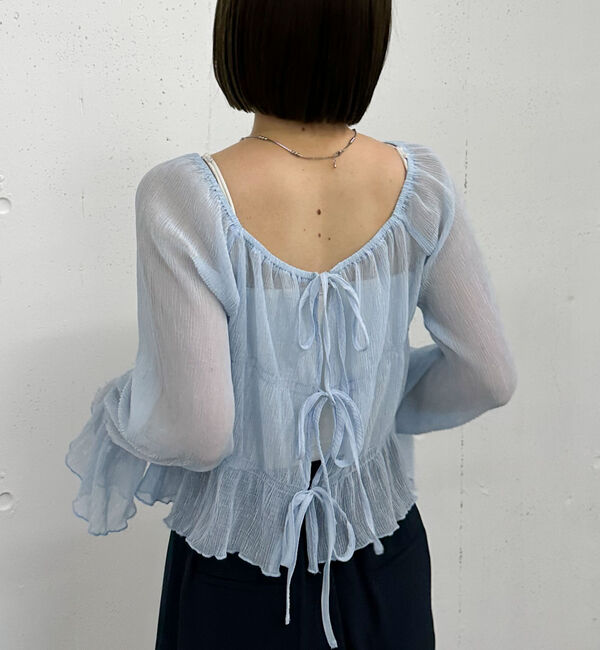 archives「シアー楊柳リボンブラウス」|シャツ・ブラウス|