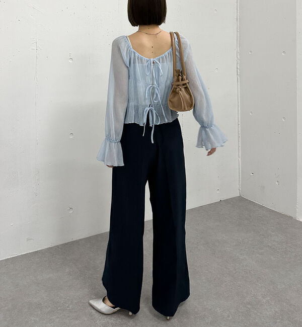 archives「シアー楊柳リボンブラウス」|シャツ・ブラウス|