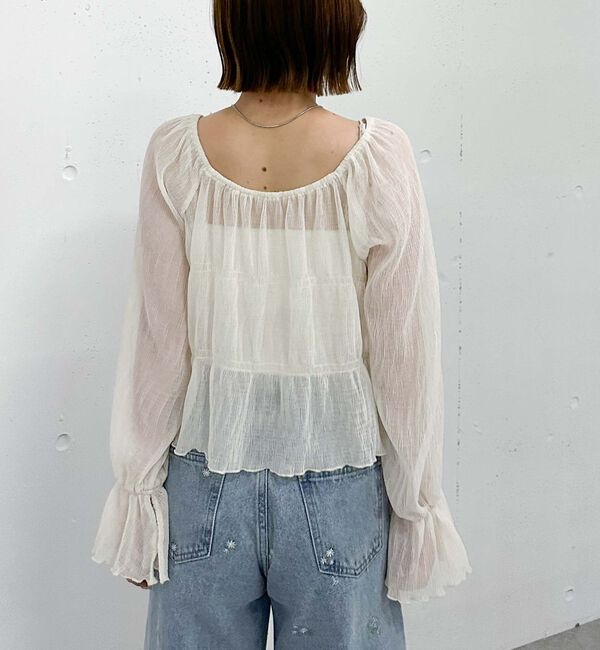 archives「シアー楊柳リボンブラウス」|シャツ・ブラウス|