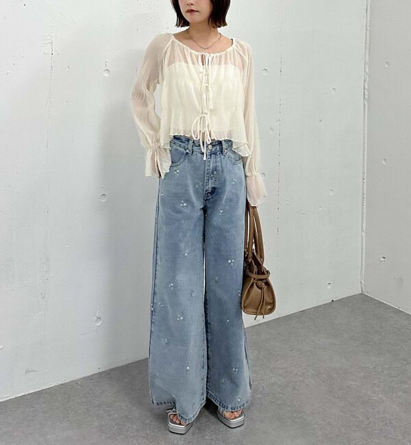 archives「シアー楊柳リボンブラウス」|シャツ・ブラウス|