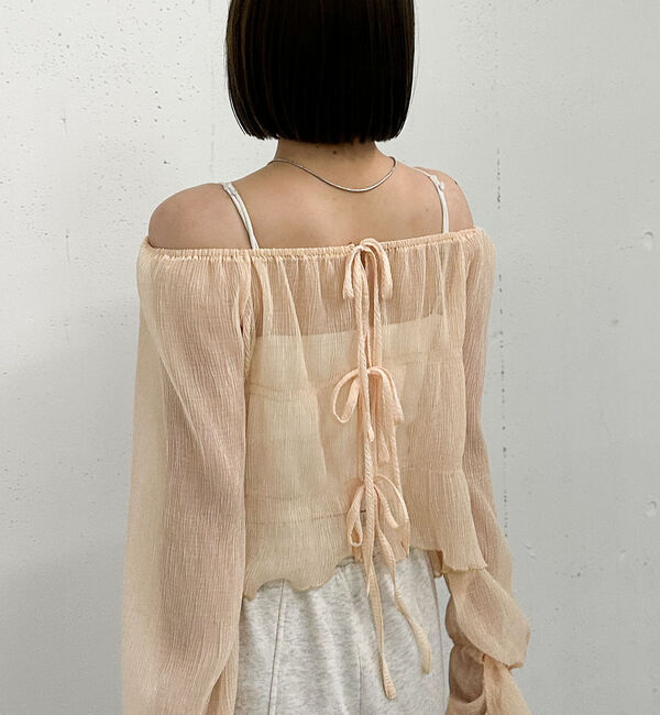 archives「シアー楊柳リボンブラウス」|シャツ・ブラウス|