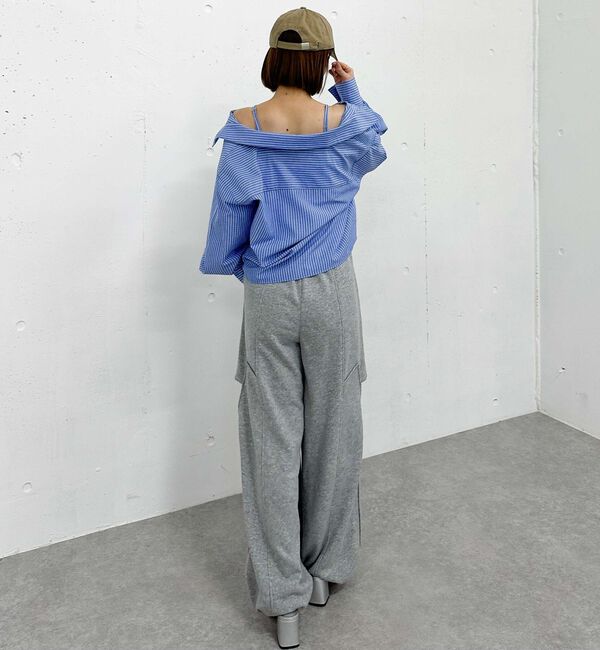 archives「２ｗａｙオフショルストライプシャツ」|シャツ・ブラウス|