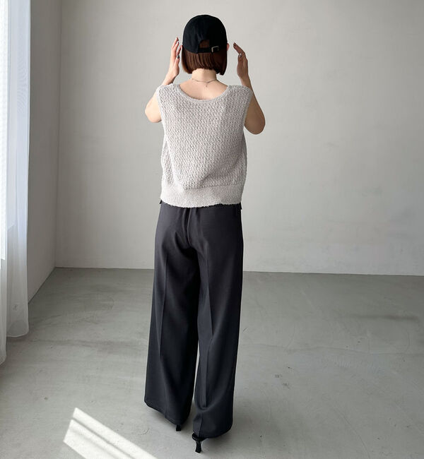 archives「２ｗａｙカールヤーンニットベスト」|ニット・セーター|