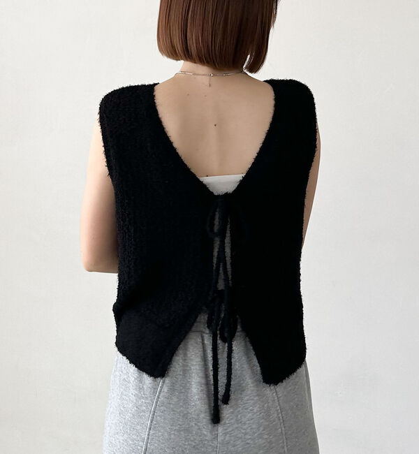 archives「２ｗａｙカールヤーンニットベスト」|ニット・セーター|