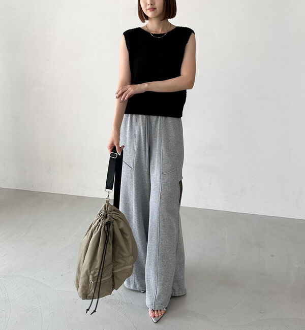 archives「２ｗａｙカールヤーンニットベスト」|ニット・セーター|