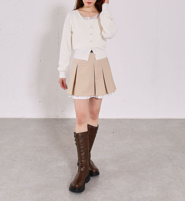 archives「レーストリムニットアンサンブル」|カーディガン|