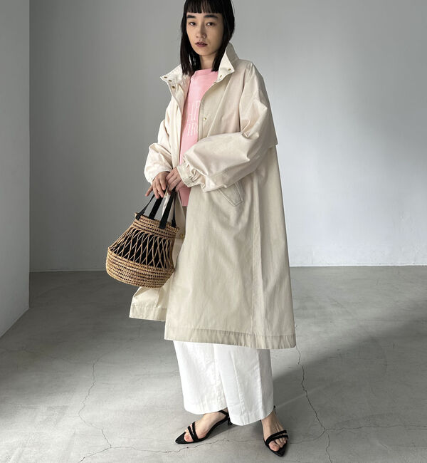 Doux archives「スタンドカラーコート」|その他|IVORY
