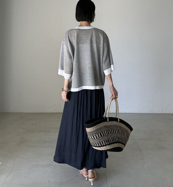 Doux archives「割繊ギャザーフレアスカート」|スカート|