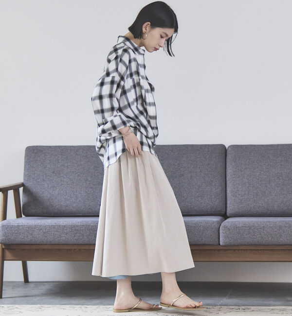 Doux archives「リバーシブルタフタスカート」|スカート|