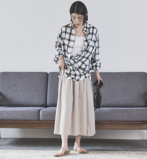 Doux archives「リバーシブルタフタスカート」|スカート|