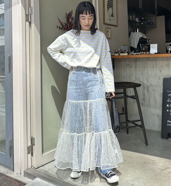 Doux archives「【Ｓａｒａ　ｍａｌｌｉｋａ】ＳＨＩＮＹ　ＥＭＢＲＯＩＤＥＲＹ　ＳＫ」|スカート|