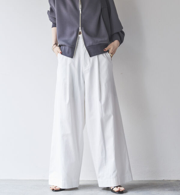 Doux archives「タックワイドパンツ」|チノ|