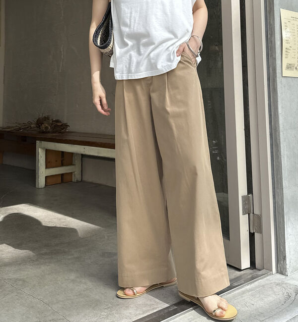 Doux archives「タックワイドパンツ」|チノ|