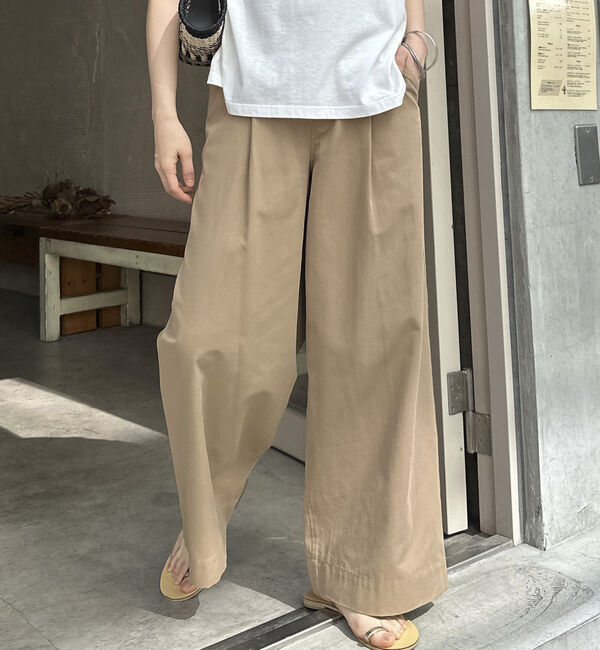 Doux archives「タックワイドパンツ」|チノ|