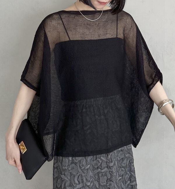 Doux archives「ウォッシャブルメッシュプルオーバー」|ニット・セーター|