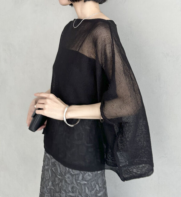 Doux archives「ウォッシャブルメッシュプルオーバー」|ニット・セーター|