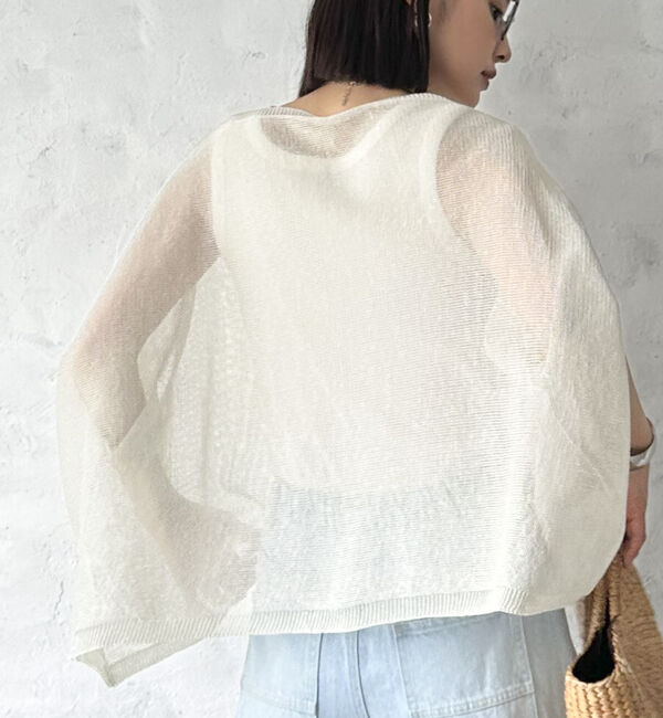 Doux archives「ウォッシャブルメッシュプルオーバー」|ニット・セーター|
