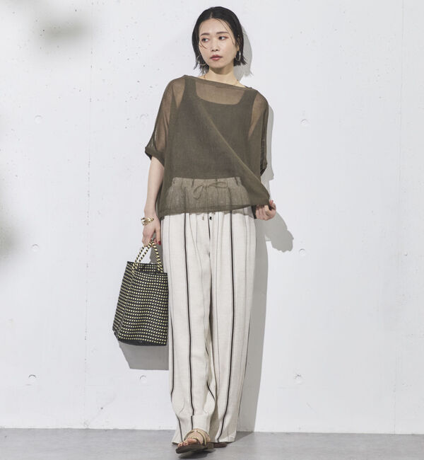 Doux archives「ウォッシャブルメッシュプルオーバー」|ニット・セーター|