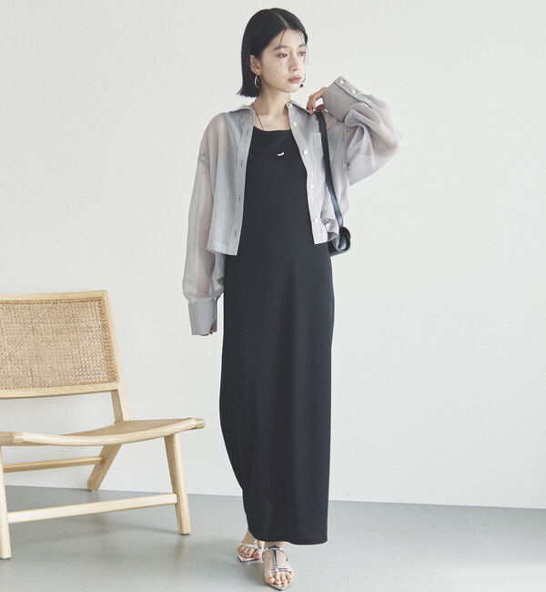 Doux archives「リブ２ＷＡＹノースリーブワンピース」|ワンピース|BLACK