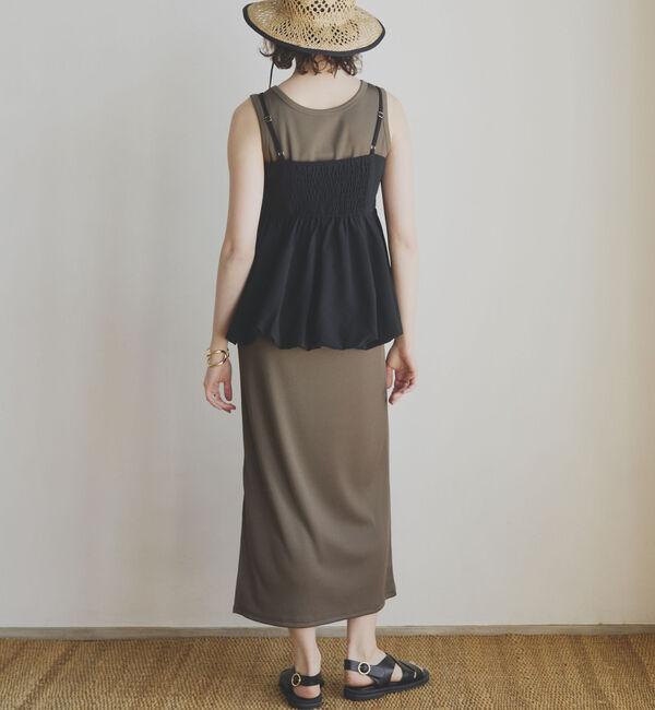 Doux archives「リブ２ＷＡＹノースリーブワンピース」|ワンピース|