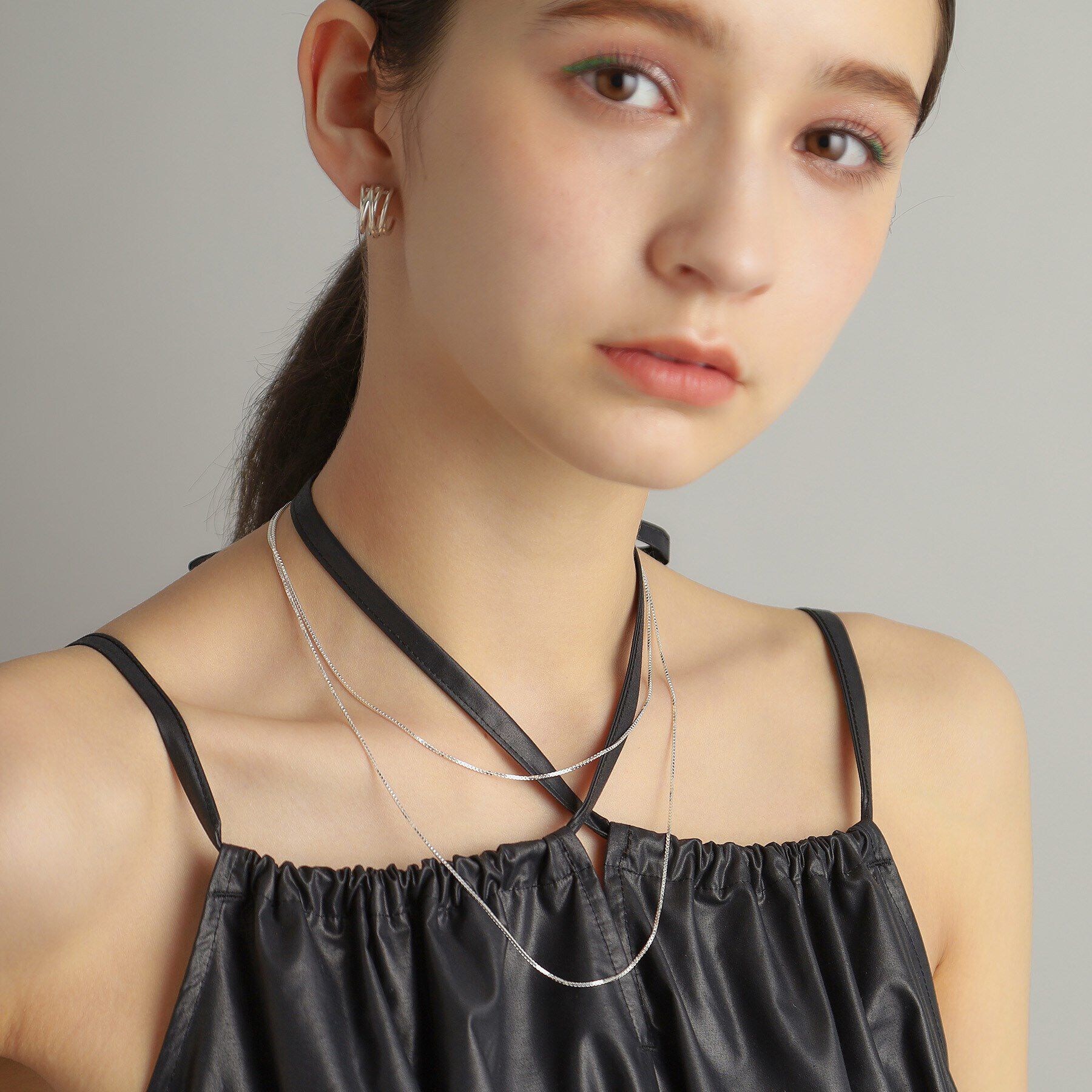 COCOSHNIK ONKITSCH「シルバー デザインチェーン ベネチアンネックレス（90cm）」|ネックレス|