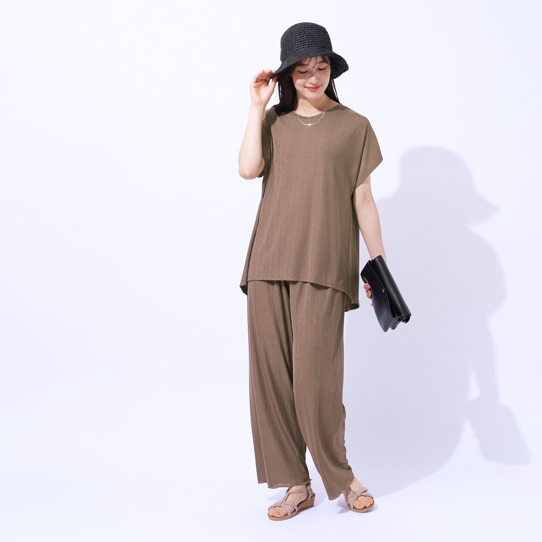 SHOO･LA･RUE「【セットアップ可】テレコイージーパンツ」|その他|