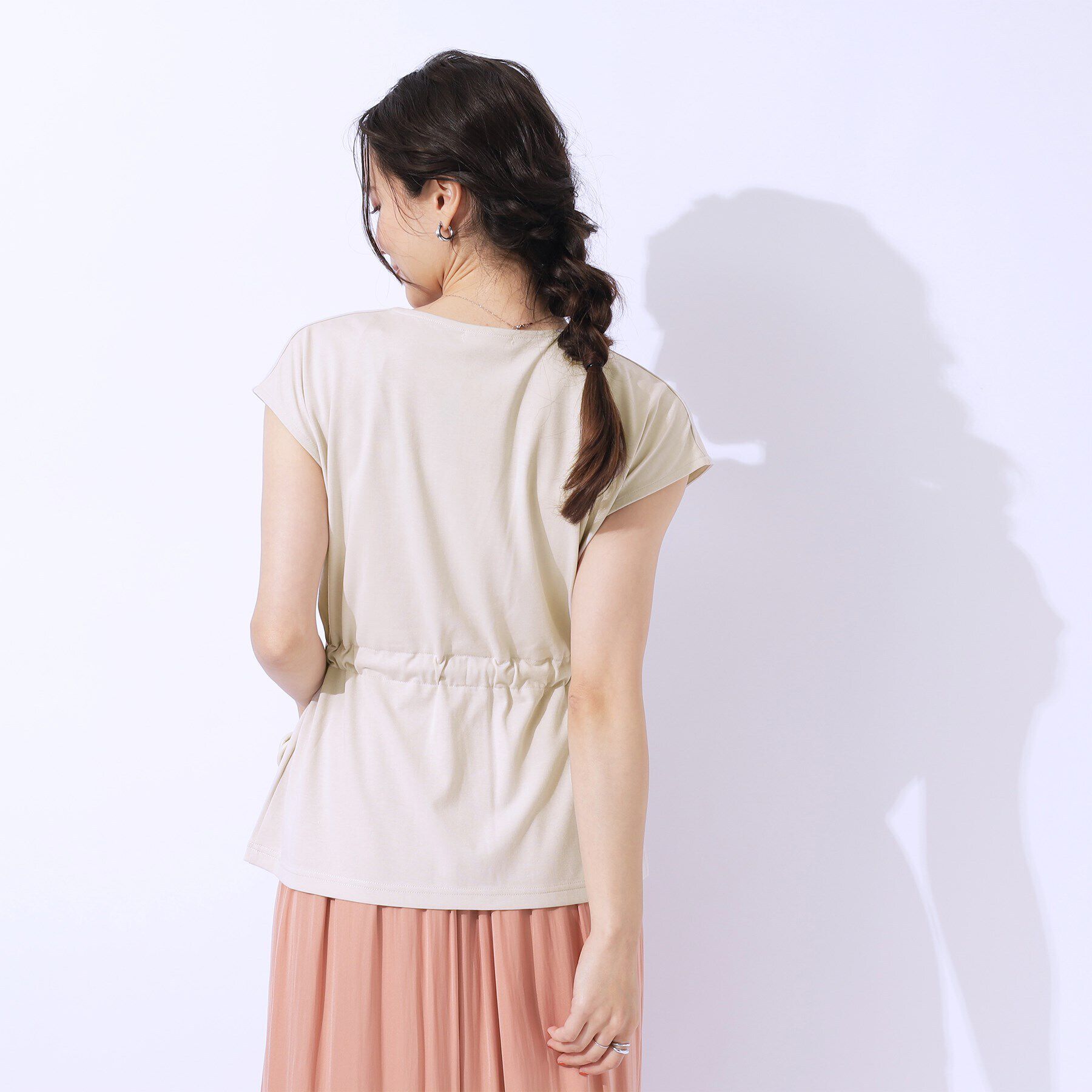 SHOO･LA･RUE「【洗える/セットアップ可】休日のリラックスコーデに ウエストリボントップス」|シャツ・ブラウス|