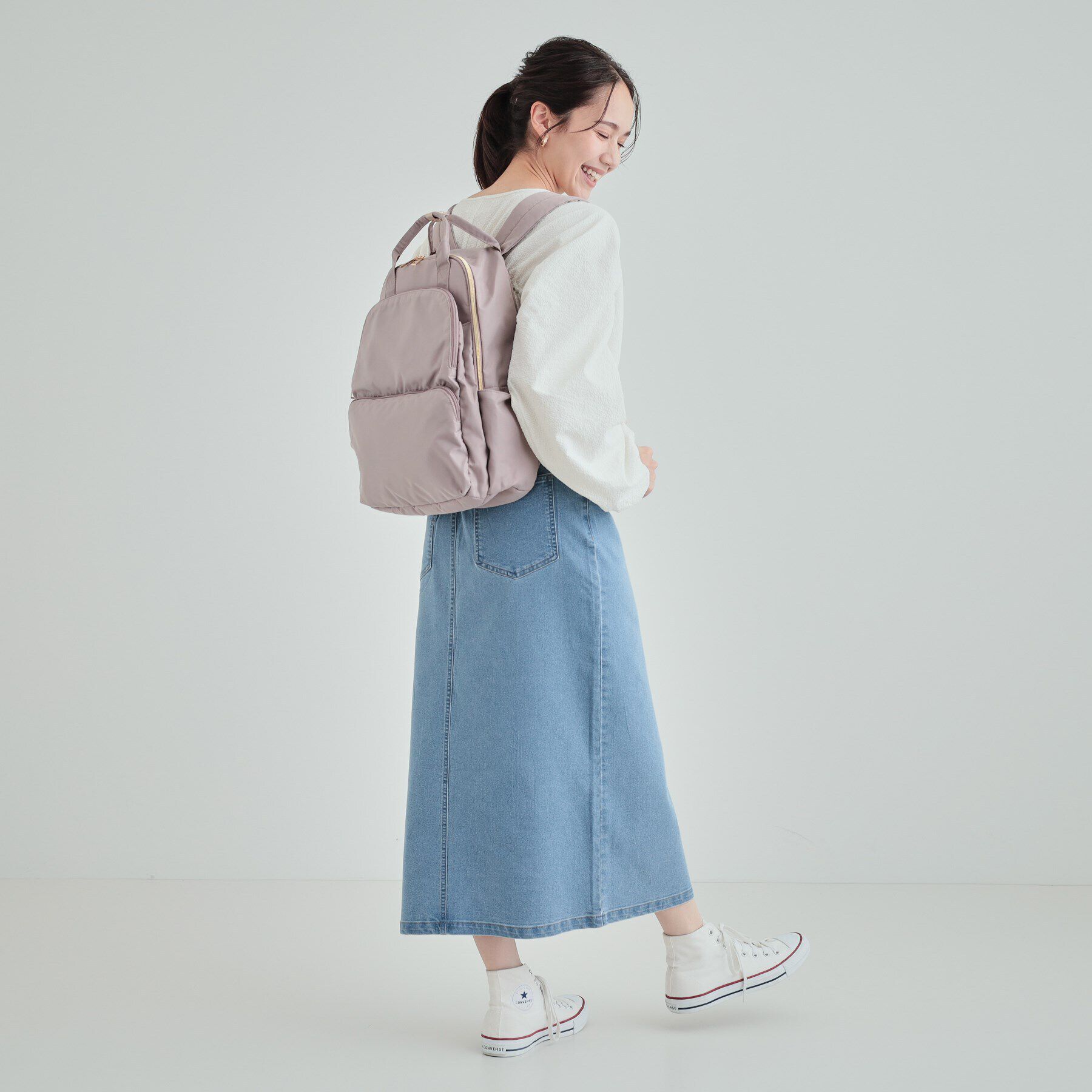 SHOO･LA･RUE「【撥水】大人が持ちたい 10ポケット2層リュック」|リュック|