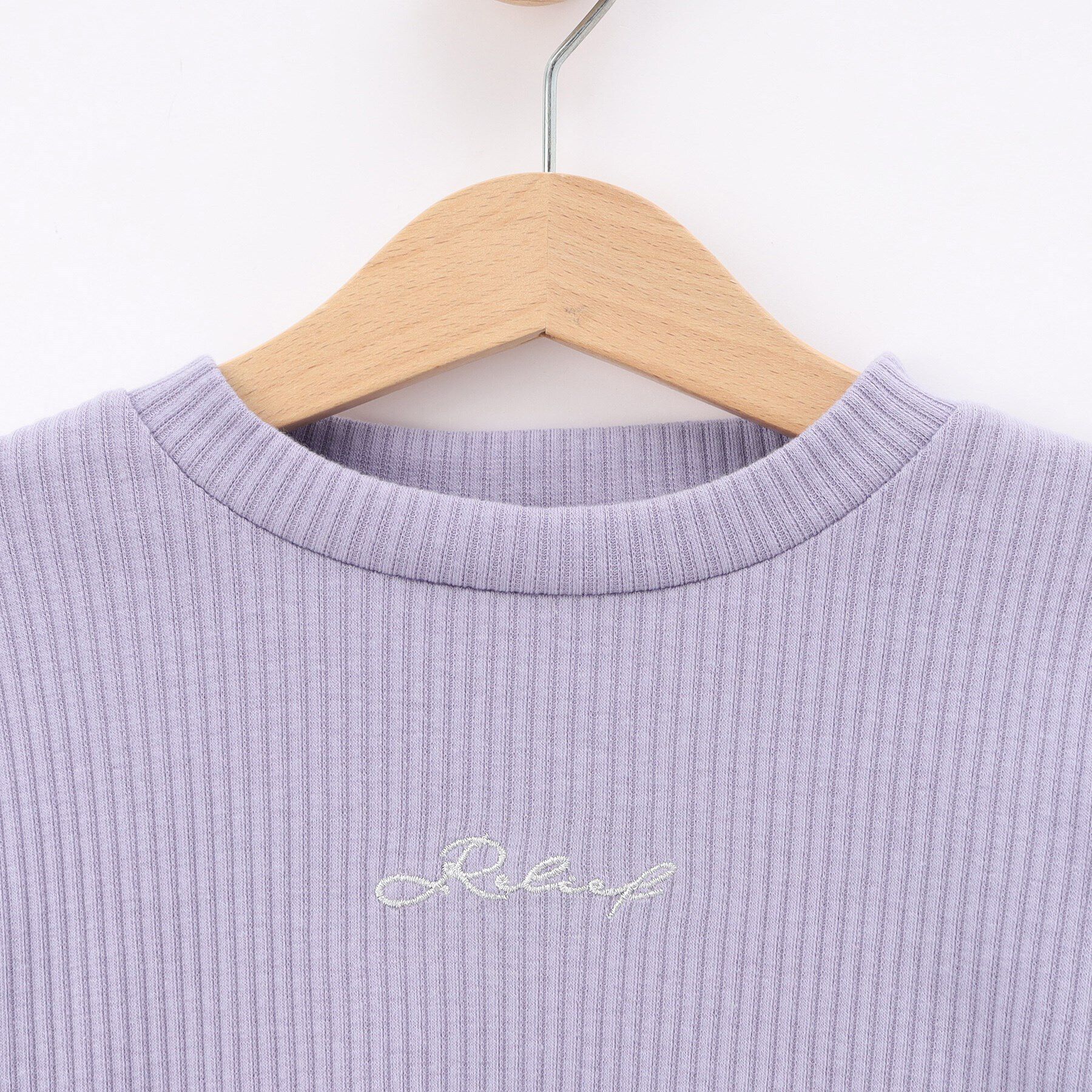 SHOO･LA･RUE「【110-140cm/セットアップ可】袖チェックドッキングトップス」|Tシャツ・カットソー|