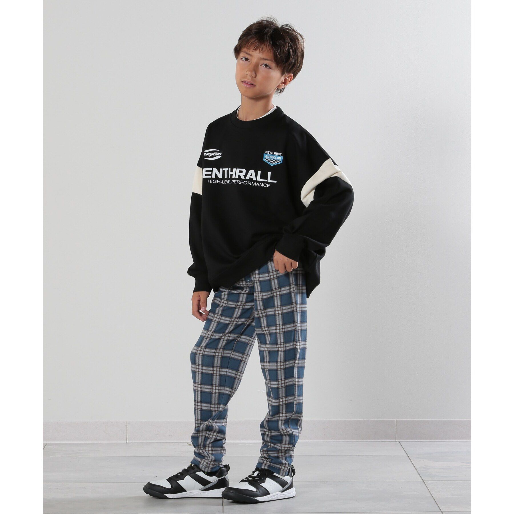 SHOO･LA･RUE「【110-140cm/男女兼用】裏シャギー総柄パンツ」|その他|