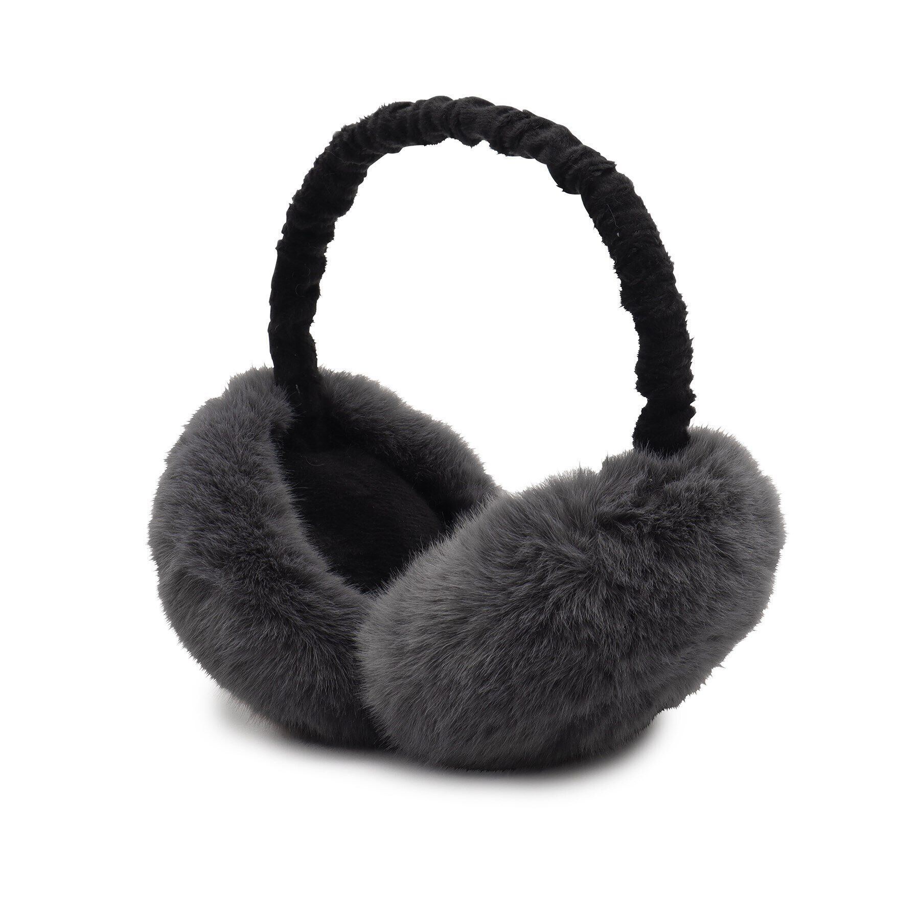 SHOO･LA･RUE「モフふわ折りたたみイヤマフ」|イヤーマフ|チャコールグレー(0