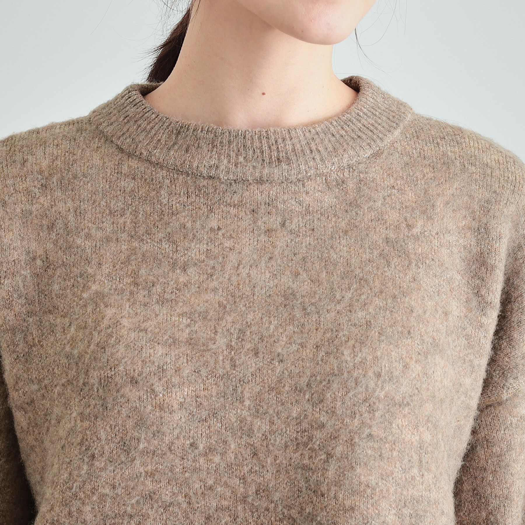 SHOO･LA･RUE「【S-LL】Wフェイス ふわふわ起毛ニット」|ニット・セーター|