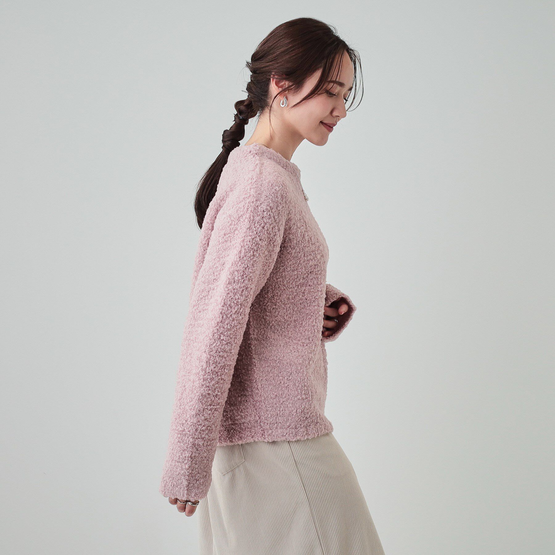 SHOO･LA･RUE「【S-LL】ほんのり甘い ふわふわニットトップス」|ニット・セーター|