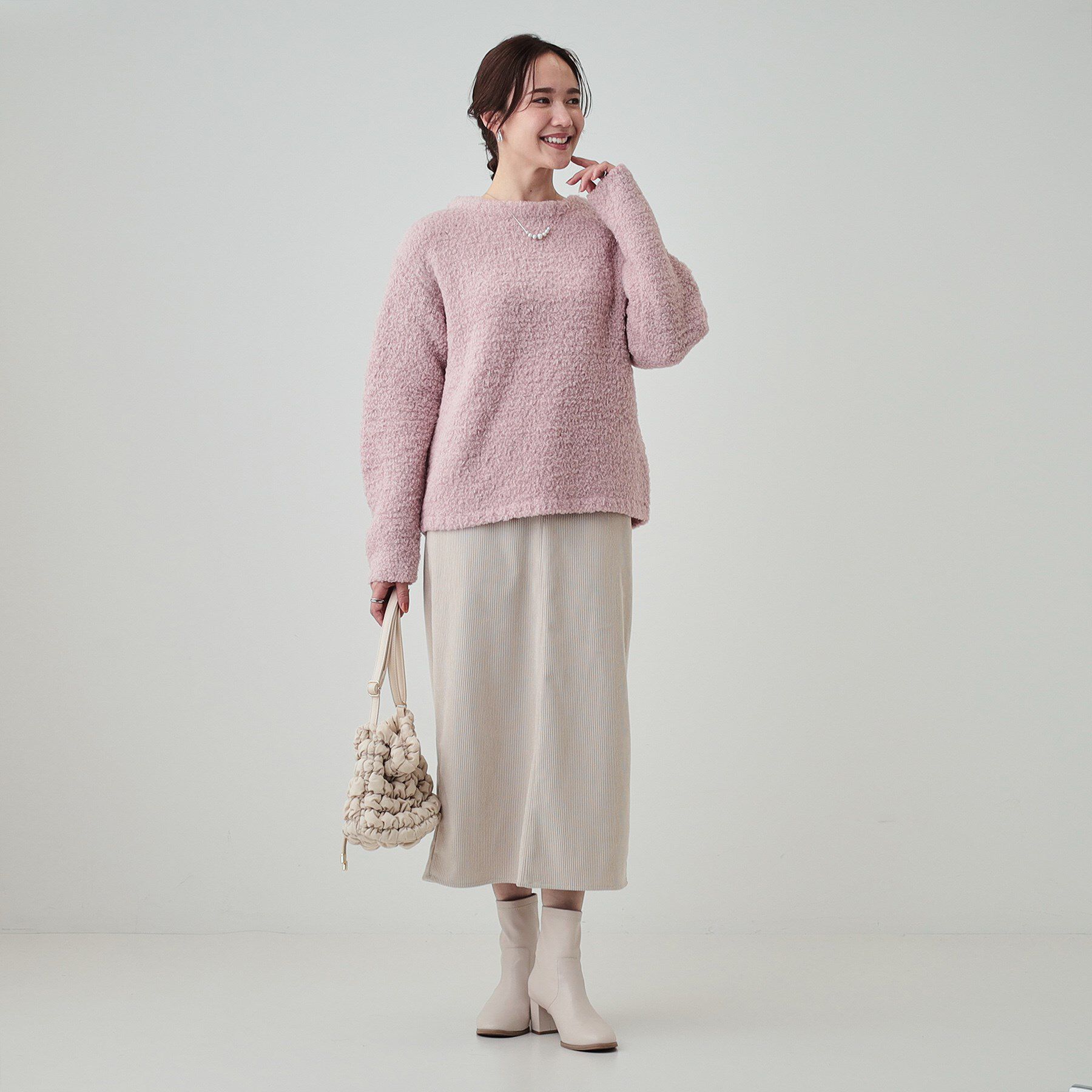 SHOO･LA･RUE「【S-LL】ほんのり甘い ふわふわニットトップス」|ニット・セーター|