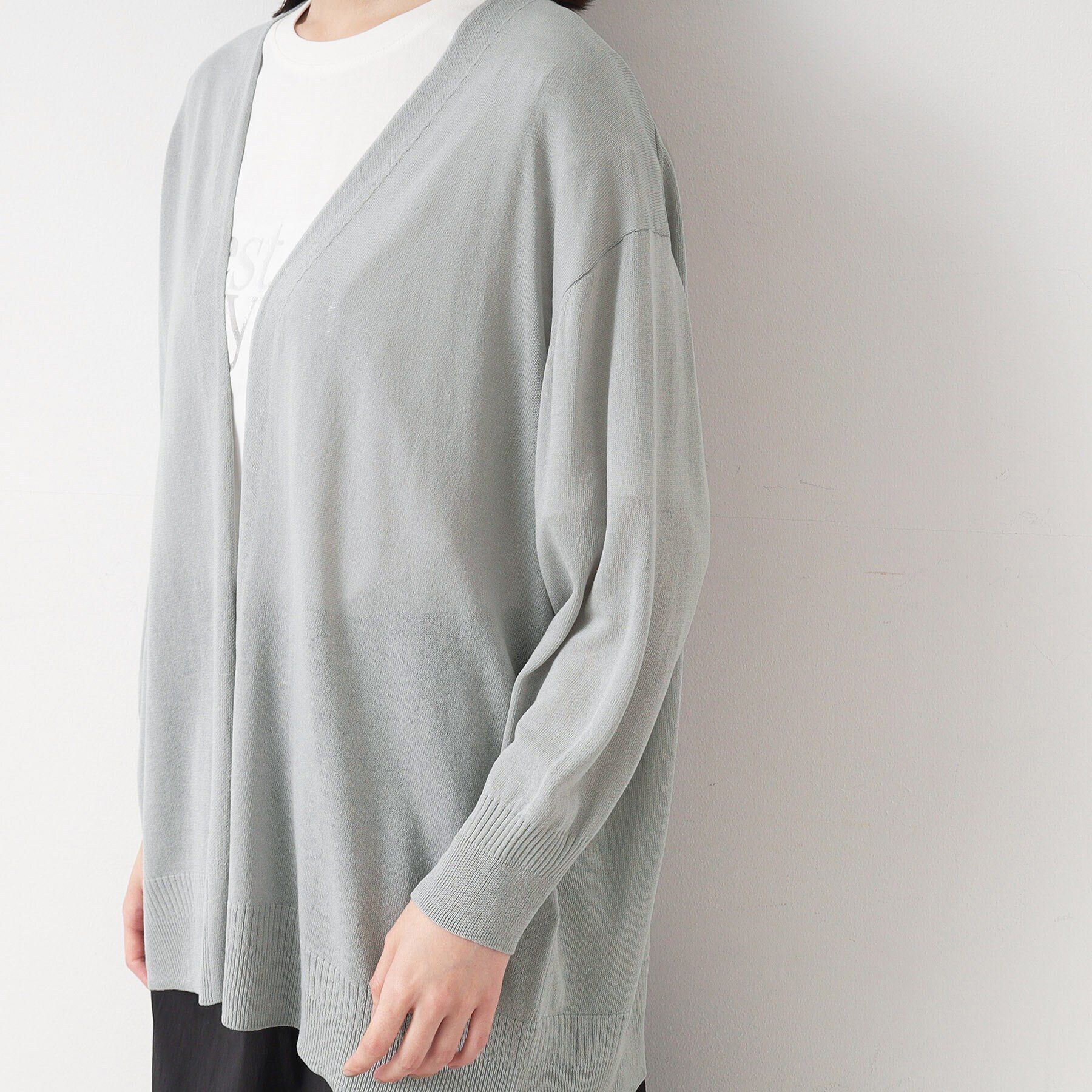 Dessin「【洗える】ボタンレスカーディガン」|カーディガン|