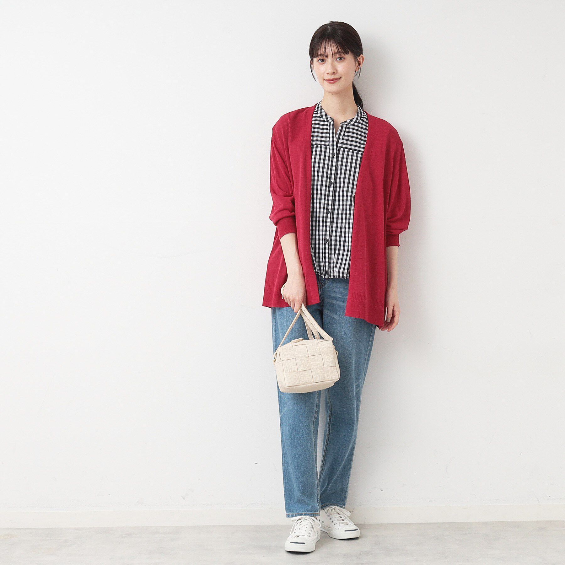 Dessin「【洗える】ボタンレスカーディガン」|カーディガン|