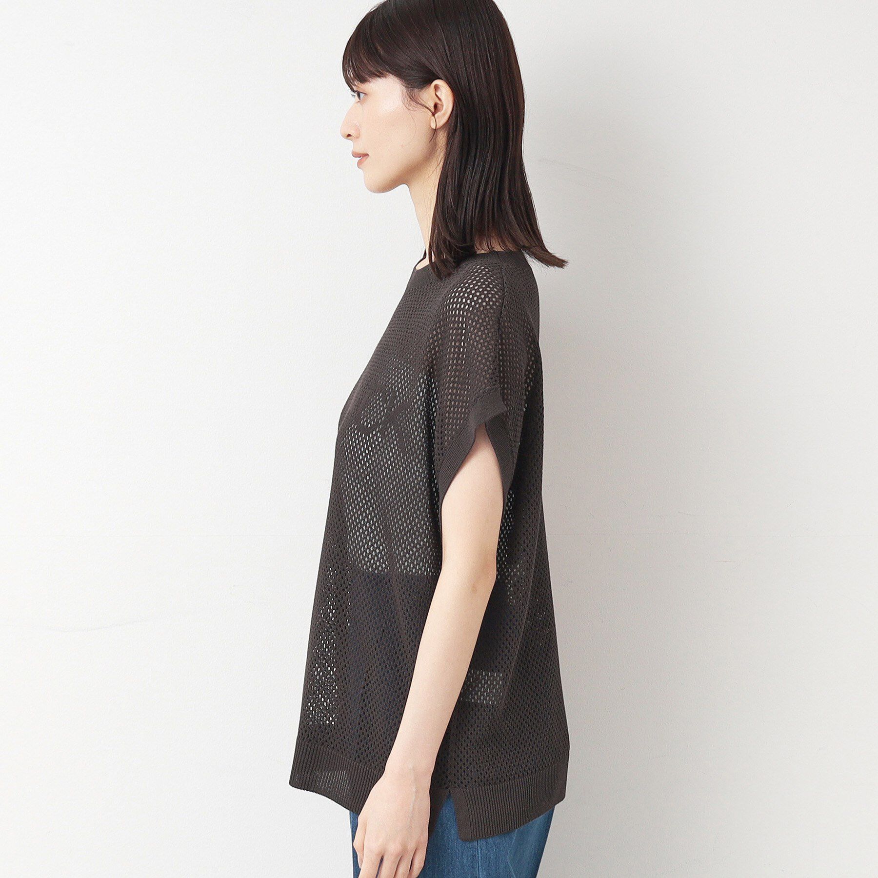 Dessin「【洗える】ロゴメッシュニット」|ニット・セーター|