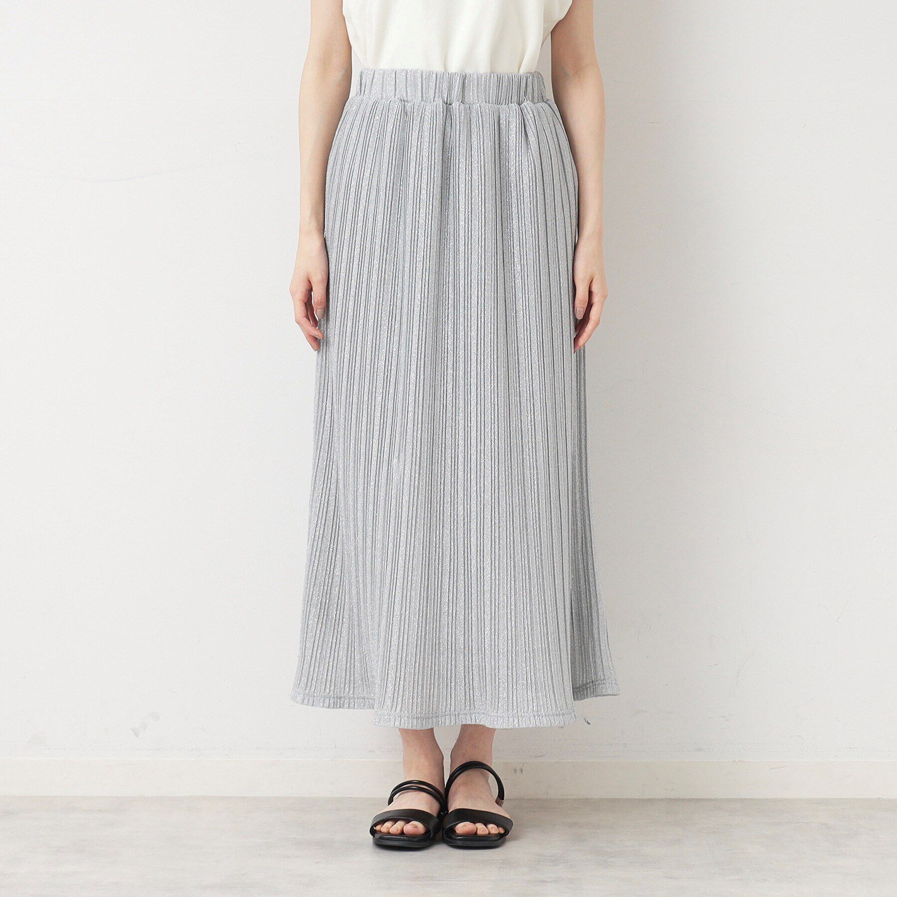 Dessin「【洗える】ラメプリーツスカート」|スカート|