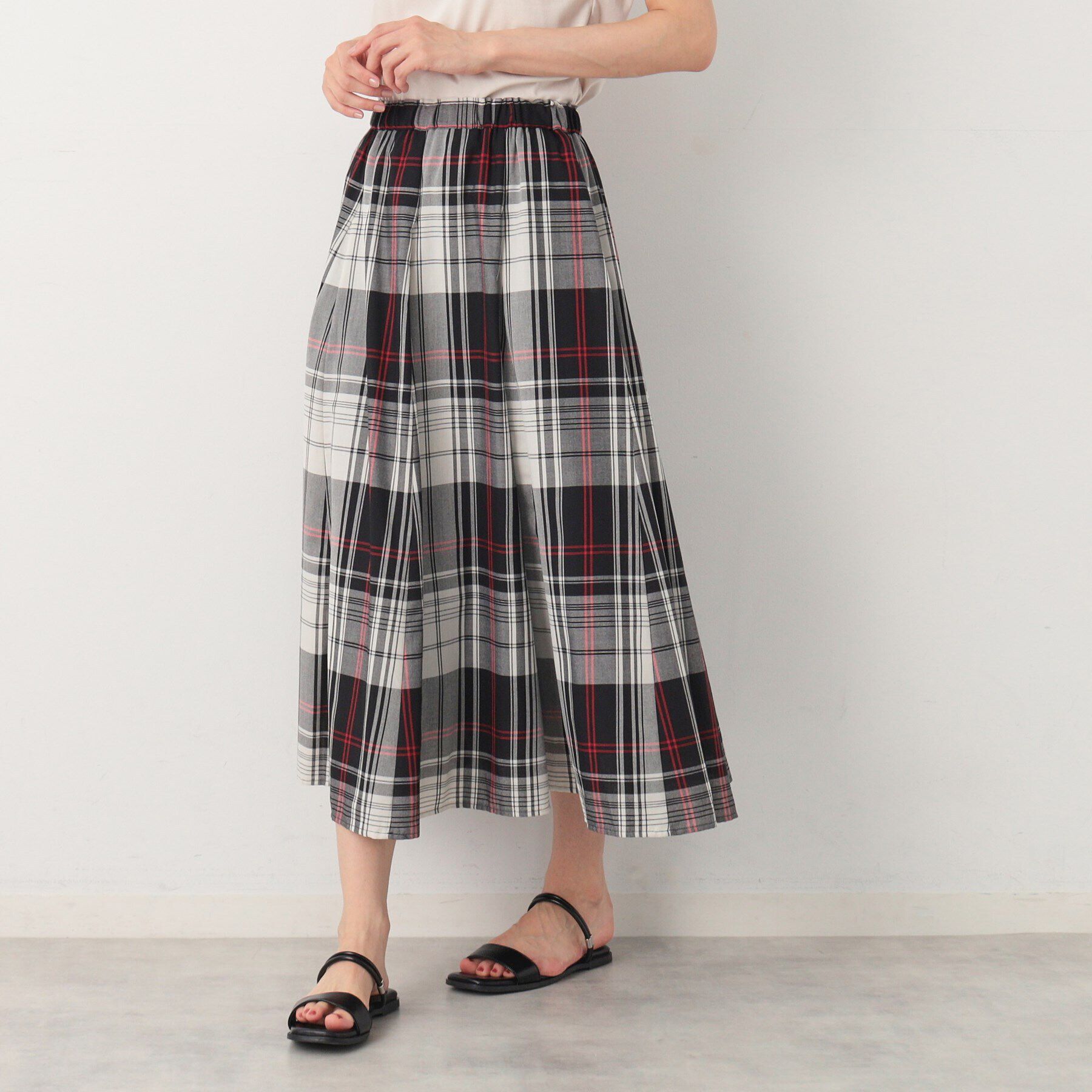 Dessin「【秋色登場・ウエストゴム】映えチェックスカート（XS～L）」|スカート|