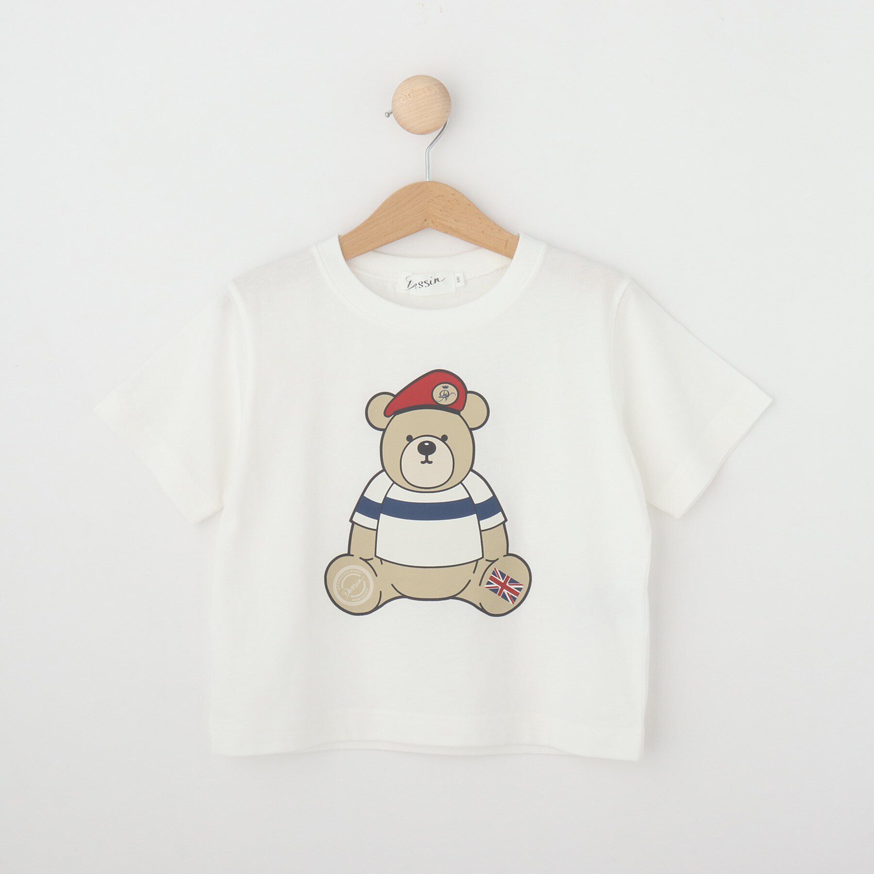 Dessin「オリジナルデッサンベアTシャツ」|Tシャツ・カットソー|ホワイト(001)
