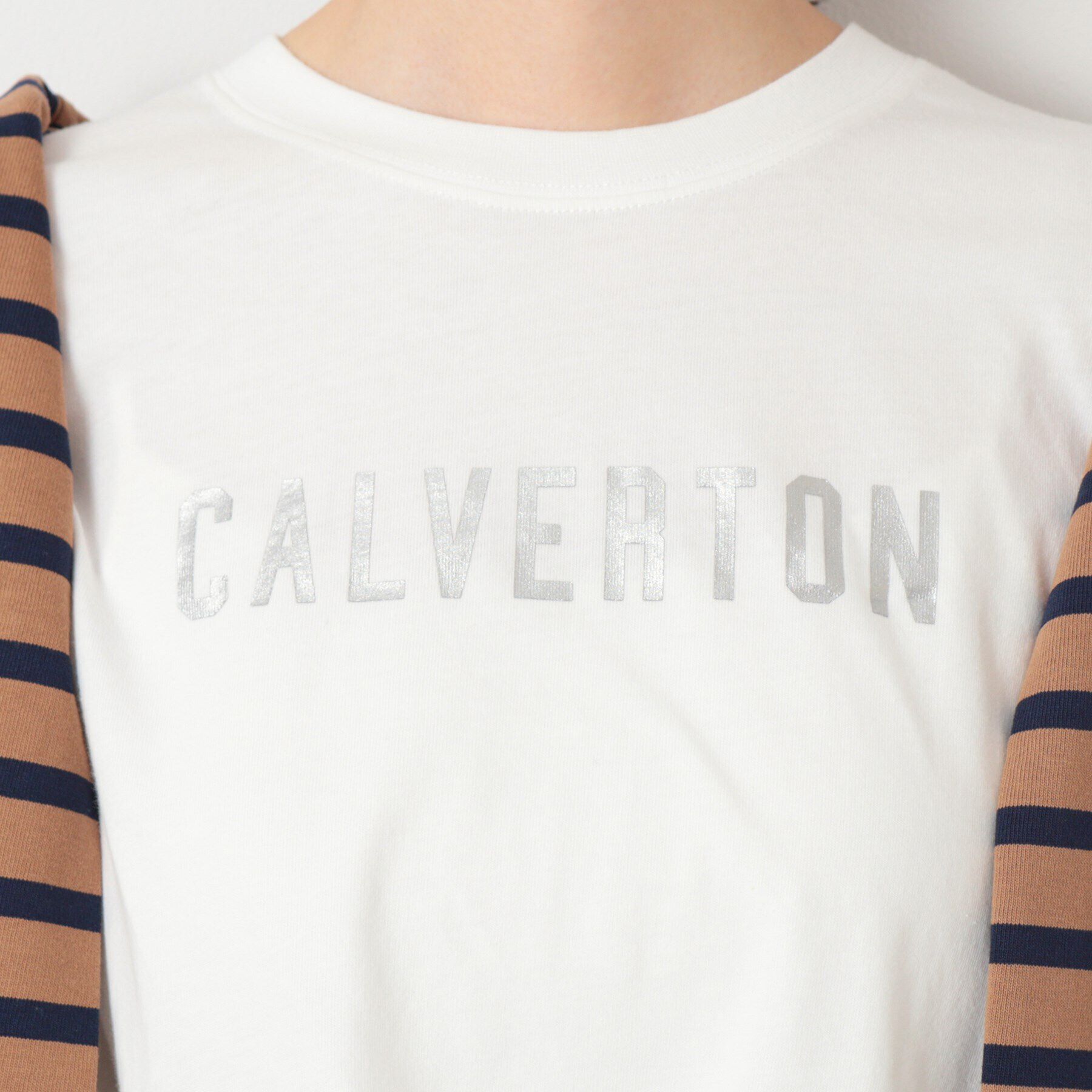 Dessin「【洗える】箔プリントチュニックTシャツ（XS～L）」|Tシャツ・カットソー|