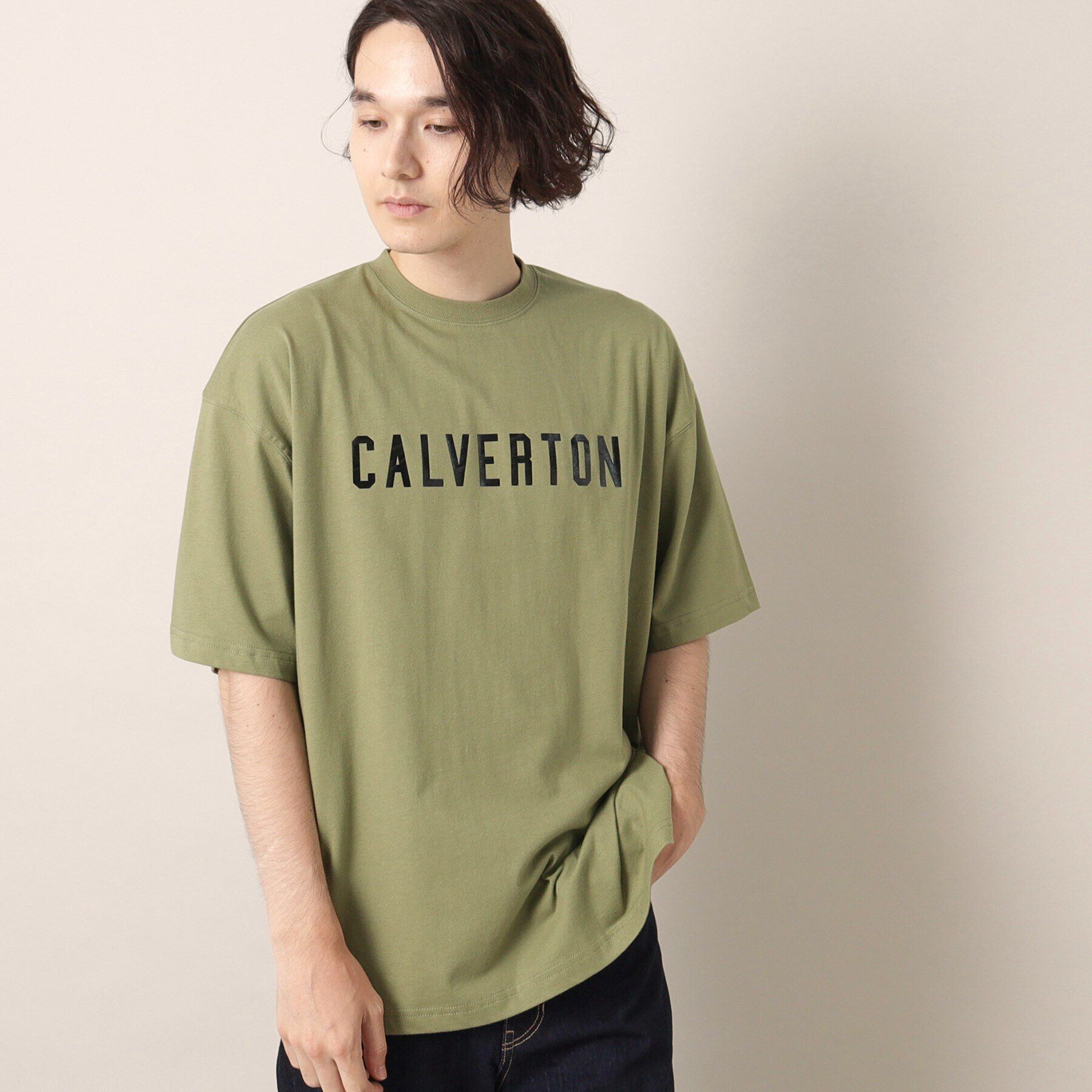 Dessin「ロゴTシャツ」|Tシャツ・カットソー|カーキ(027)