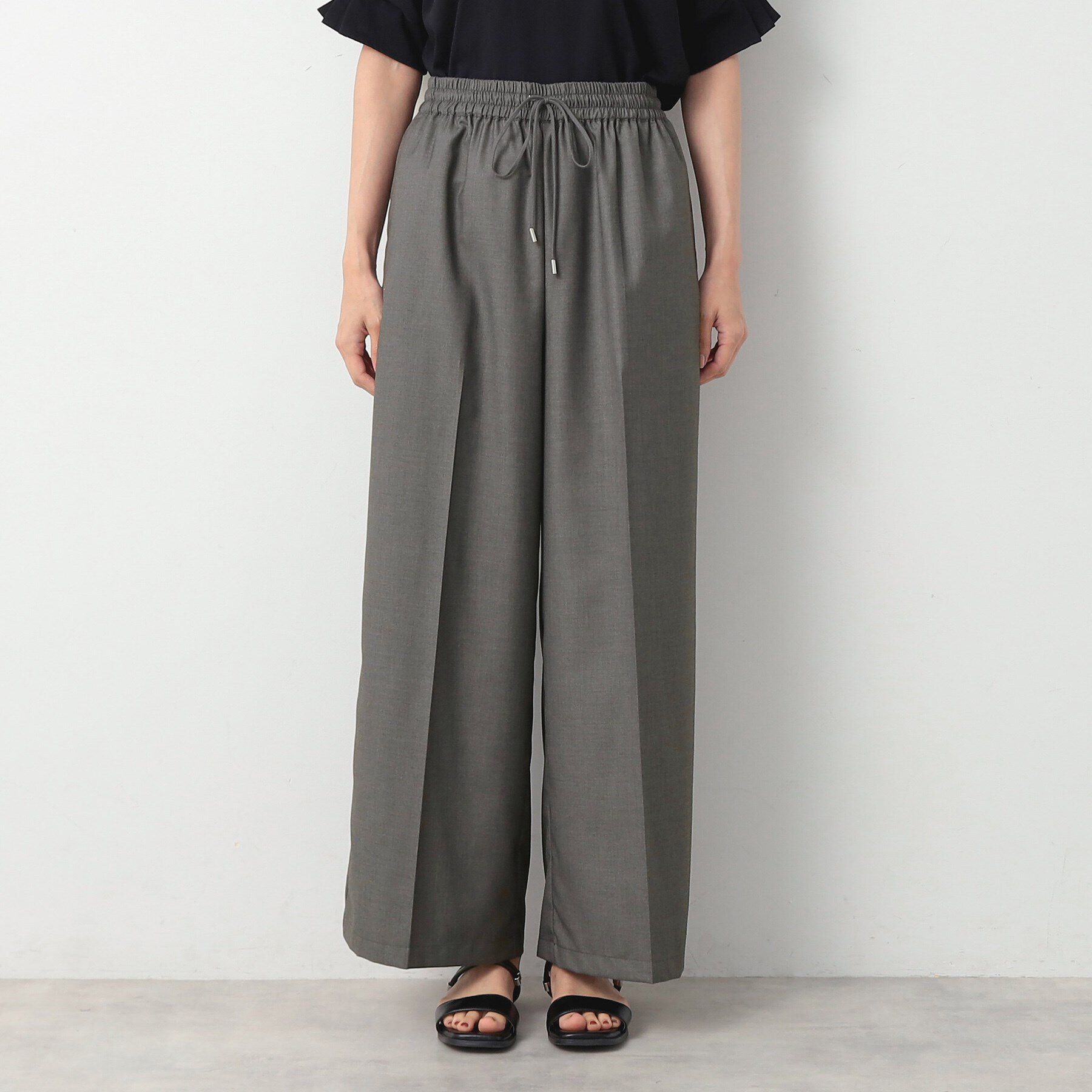 Dessin「【洗える】センタープレスワイドパンツ」|その他|